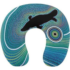 Aboriginal Art Platypus Reisekissen, tragbares Nackenkissen, U-förmiges Kissen, Auto-Kopfstütze für Damen und Herren