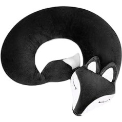 Travel Pillow Fox Neck Pillow Children Adults U-shaped Neck Pillow Cute Neck Support Cartoon Chin Support Pillow Car Neck Pillow Lightweight Soft Portable Headrest Pillow for Camping Plane