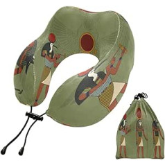 YOUJUNER Travel Pillow Ancient Egypt Egypt Memory Foam Neck Pillow Support Pillow Neck Pillow