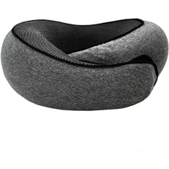 NbiKe Foam Neck Pillow for Cervical Vertebra Travel Portable Lunch Break Airplane U Type Pillow Sleeping Camping Pillow (Color : C2)