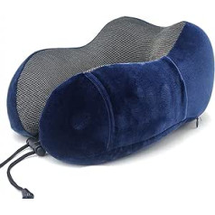 ONGHAHYIS U-Shaped Travel Neck Pillow Travel Pillow Memory Foam Neck U (Colour: Navy)