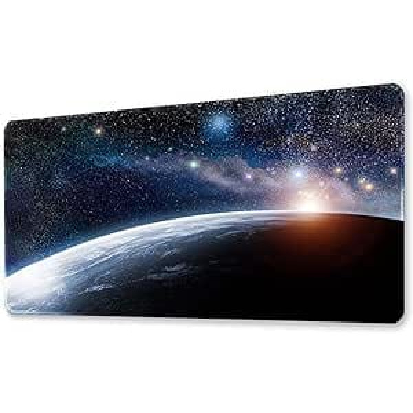 Morain Games Mouse Pad Gaming Large Mousepad Desk Mat Outer Space XL Big Keyboard Pads Table Accessories for Gaming and Office PC Laptop Computer 400 x 800 x 3 mm