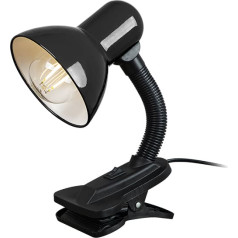 44-155# Настольная лампа lb-08 с зажимом черная