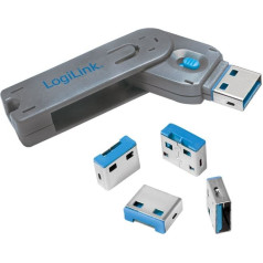 USB prievado užraktas 4 vnt. su raktu