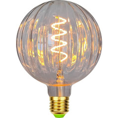 Yanuoda speciālās dekoratīvās spuldzes G125 Spirālveida kvēldiega 4W Dimmable Transparent 2200 Kelvīnu silti balta (Melones)