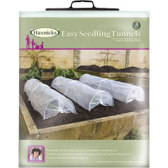 Bosmere Haxnicks ETUN140101 Easy Setzling Poly Tunnel, 80 x 18 x 12 cm, 3 gab.