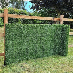 True Products Evergreen 1 x 3 m Künstliche Nadelhecke Kunststoff Sichtschutz Zaun - Grün