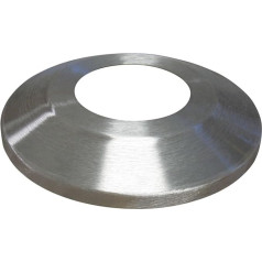 Fahnenmast-Blitzhalsband, satiniertes Aluminium, Standard-Profilkragen, mehrere Größen, Flaggenmast-Hardware, hergestellt in den USA (passend für 10,2 cm Durchmesser)