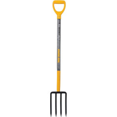 True Temper 2812200 4-zackige Spading Grabegabel mit 76,2 cm Hartholz D-Griff 76,2 cm