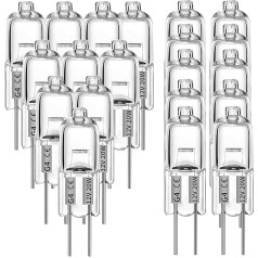 TRITAM 20 gab G4 halogēnās spuldzes 20W 12V halogēnās spuldzes 2 pin caurspīdīgas spuldzes krāsns apgaismojuma signālgaismas gaismām dzelzceļiem