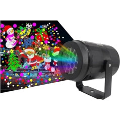 Tragbare Weihnachtsprojektorlichter, Weihnachten vai Lichter Outdoor Urlaub Led Lampe Wasserdicht Weihnachten Decor Schneeflocke Licht Party Sta Lichter Hd-Bild Und Einfache Installation