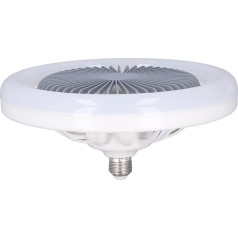 Mazs griestu ventilators ar gaismu, E27 30 W klusa, dimmējama LED ventilatora lampa, LED ventilatora griestu gaisma bērnu istabai, guļamistabai, 85-265 V