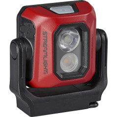 Streamlight 61510 Syclone 400 lūmena daudzfunkcionāla daudzfunkcionāla USB uzlādējama darba gaisma sarkans