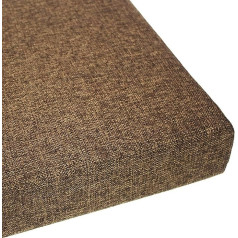 2 3 Seater Bench Seat Cushion with 35D High Density Foam for Garden Patio Indoor Outdoor Furniture Brown (130 * 40 * 5cm)