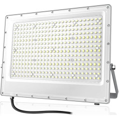 Tayire LED āra prožektors 300 W, 30000 LM īpaši spilgts LED prožektors, 6000 K Cool White starmešu apgaismojums IP65 Ūdensizturīgs prožektors āra prožektors dārzam, patīšiem, garāžām, darbnīcām, sporta laukumiem