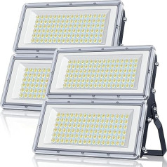 YIQIBRO LED āra prožektors 100 W, 10000 LM LED prožektors āra prožektors LED ūdensizturīgs IP67 7000 K Cool White āra prožektors LED starmeši 85-265 V dārza garāžām, rūpnīcām, sporta laukumiem