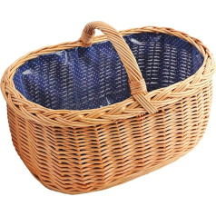 Shopping Basket Willow Car basket picnic basket woven from willow Treat Basket Large Selection