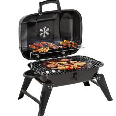 Premium Holzkohlegrills Grill BBQ Portable, Tischgrill Campinggrill Picknickgrill, Abnehmbare BBQ Grills Klappgrill Minigrill für Outdoor Terrasse Camping