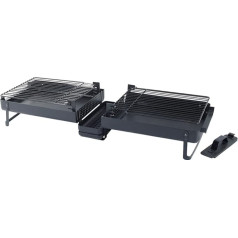 Rosenstein & Söhne Suitcase Grill: Folding Picnic Suitcase Grill with Heat Protection (Suitcase Grill Charcoal, Suitcase Grill Charcoal, Picnic Blanket)