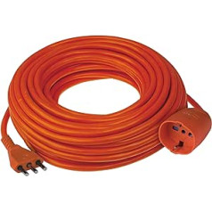 Poly Pool PP0379.30 Garten-Verlängerungskabel mit praktischem Halter Großstecker 16 A Pluristandard Steckdose 3 x 1,5 mm² oranža 30 metri