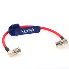 Eonvic 12G Neutrik BNC Coaxial HD SDI Surveillance Cable for 4K CCTV Signal Video Camera (50cm)