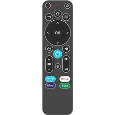 ZUMKUNM Smart Voice Replacement Remote Control (3rd Gen) with TV Controls, Suitable for Fire TV Stick (Lite, 2nd Gen, 3rd Gen, 4K), Fire TV Cube (1st Gen and Later) and Fire TV (3rd Gen) with Backlight