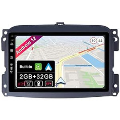 JOYX Android 12 Car Radio piemērots Fiat 500L (2012-2016) - Atpakaļskata kamera Canbus Free - 2G + 32G - 10,1 collu 2,5D - 2 DIN - atbalsta DAB stūres vadību 4G WiFi Bluetooth Carplay Android