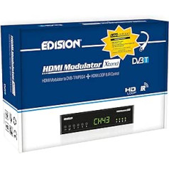 EDISION Xtend lite modulators Full HD MPEG4 HDMI Loop Out RF-IN 50 ID iepriekšējas konfigurācijas funkcija Melns