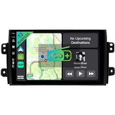 YUNTX [DAB-4G+64G] Android 12 automašīnas radio, kas paredzēts Suzuki SX4 2006-2016/Fiat Sedici 2005-2014 [Iebūvēts DAB+/CarPlay/Android Car/DSP/GPS] 9 collu IPS 2.5D skārienekrāns MI. C+kamera USB/MirrorLink/Bluetooth 5.0