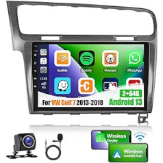 2 + 64 G Android 11 automašīnas radio priekš VW Golf 7 2013-2018 ar Carplay/Android Car, 10,1 collu ekrāna dubultā DIN radio ar satelīta navigācijas sistēmu HI-FI GPS WiFi Bluetooth SWC FM/RDS radio + AHD atpakaļgaitas kameru