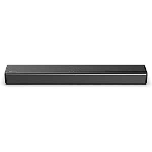 Hisense HS214 2.1 Soundbar mājas kinozāles sistēma, 80 W, integrēts zemfrekvences skaļrunis, Bluetooth, melns