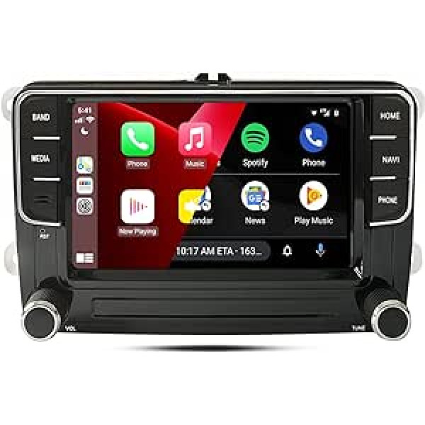 SCUMAXCON 7 collu 8 kodolu uzlabotais DSP bezvadu CarPlay Android automašīnas radio Android13 4+64G IPS 4G LTE/5G WiFi GPS Bluetooth USB OPS RDS RVC priekš VW Golf 5 6 Passat Polo Caddy Touran Tiguan