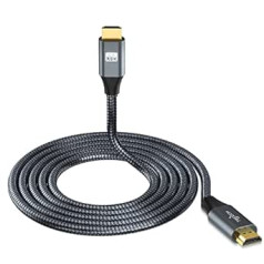 Twozoh 4K HDMI Cable 15 m, High Speed 18 Gbps HDMI to HDMI Cable, Braided 2.0 HDMI Cable Compatible with PS5, PS3, PS4, PC, Projector, HDTV, Xbox