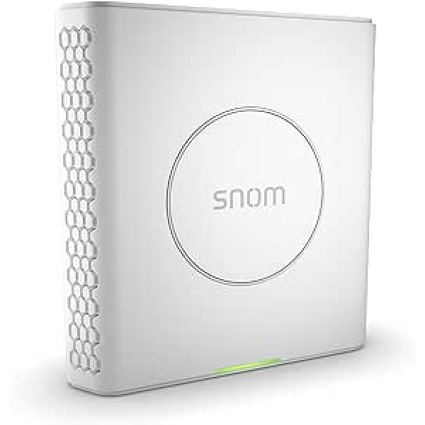 Snom M900 IP-DECT daudzšūnu bāzes stacija (līdz 4000 bāzes stacijām, līdz 16000 klausulēm, līdz 8 paralēliem zvaniem vienā bāzē, PoE), balts, 00004426