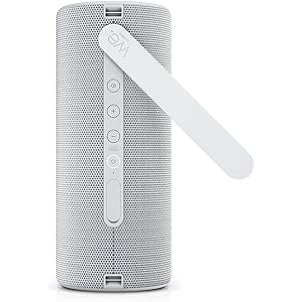 MĒS. autors Lēvs. Hear 2 Cool Grey āra/iekštelpu Bluetooth skaļrunis, 60 W, ūdens izturīgs, pārnēsājams, uzlādējams Bluetooth skaļrunis, kristāldzidra audio kvalitāte, ilgs darbības laiks, IPX6