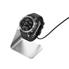 Bemodst uzlādes stacija saderīga ar Garmin Vivoactive 3 / Forerunner 945/245/935 / Fenix 6.6S, 6X, USB datu sinhronizācijas uzlādes dokstacijas lādētājs, kas izgatavots no alumīnija sakausējuma