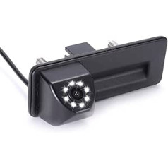 HD CCD Night Vision Boot atpakaļgaitas kamera ar 8 LED ūdensnecaurlaidīgu atpakaļskata kameru VW Skoda Y6 / Octavia Sedan Octavia 1Z3 / Estate Combi 5e Touran (LS8011 ar 8 LED) nomaiņa