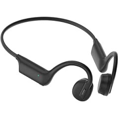 sunvito Bone Sound austiņas, sporta austiņas ar atvērtu ausi, Bluetooth 5.3 ar mikrofonu, IPX5 ūdensizturīgs, sviedru necaurlaidīgs, kaula austiņas āra vingrinājumiem, ceļojumiem, riteņbraukšanai, slēpošanai