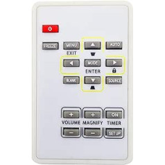 Leankle EX200REM Remote Control for Mitsubishi Projectors ES200U, EW230U-ST, EW270U, EW330U, EW331U-ST, EX200U, EX240U, EX241U, EX320U, EX320U-ST, EX321U, EX321U-ST