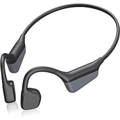 „ZRUHIG Bone Sound“ ausinės „Bluetooth“, atviros ausinės su įmontuotu mikrofonu, vandeniui atsparios belaidės ausinės, „Bluetooth 5.3“ sportinės ausinės, skirtos bėgiojimui, važinėjimui dviračiu, sportui lauke, žygiams