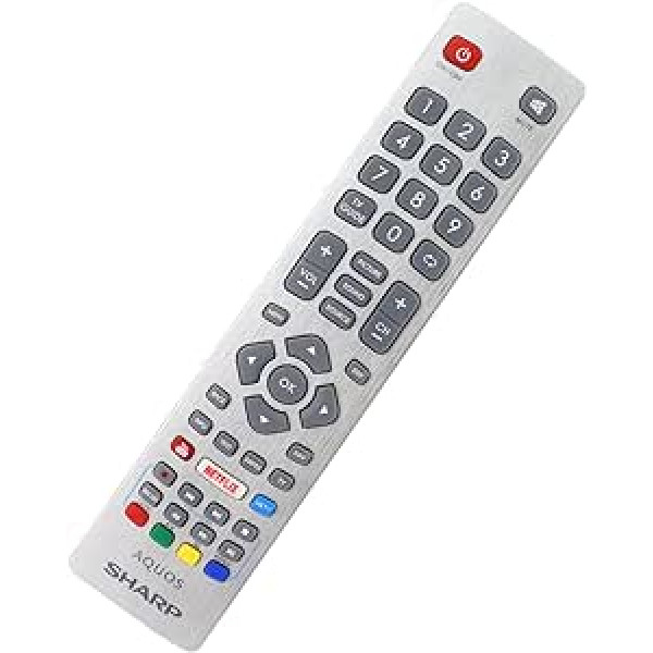 Remote Control for Sharp SHW/RMC/0115 LCD LED 3D HD Smart TV'S with Netflix Youtube NET+ 3D Buttons - With Two 121AV AAA Batteries Included