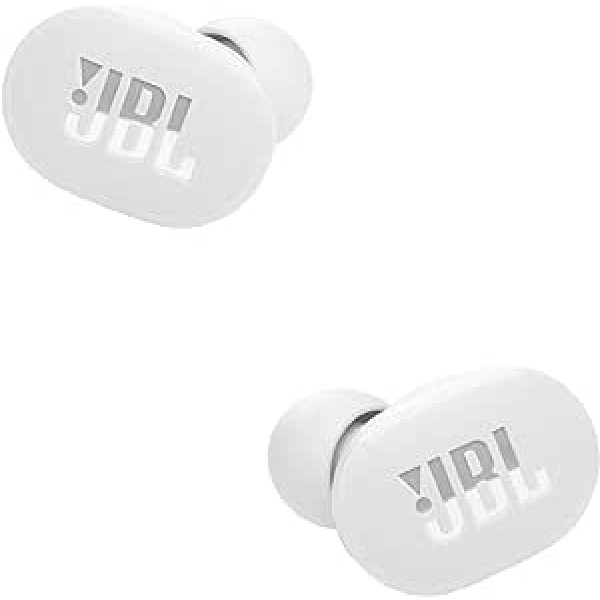 JBL Tune 130 NC TWS — ūdensizturīgas patiesas bezvadu ausīs ievietojamas austiņas ar trokšņu slāpēšanu baltā krāsā — līdz 40 stundām mūzikas atskaņošanas