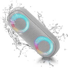 NOTABRICK Bluetooth skaļrunis, mūzikas kaste ar RGB LED gaismu, pārnēsājama bezvadu Bluetooth kārba, 30 W True Wireless stereo, 24 stundu akumulators, IPX7 ūdensnecaurlaidīgas kastes mājām, dārzam, āra