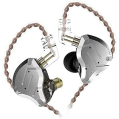 KINBOOFI KZ ZS10 Pro In-Ear Monitor Austiņas Austiņas HiFi KZ Austiņas ar 4BA un 1DD Draiveri, KZ Upgrade ZS10 Pro ar noņemamu 0,75mm 2-Pin 6N OFC kabeli (bez mikrofona, melns)