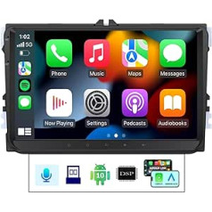 Eonon 9 collu Android automašīnas radio priekš VW T5 Polo Golf Touran piemērots Seat Skoda Android 10 Radio 8-Core 2 + 32 GB GPS DSP BT 5.0 WiFi atbalsta DAB+ (Q53SE)