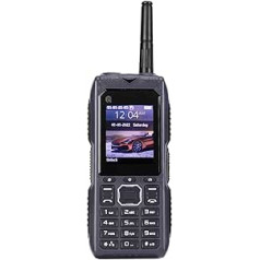 Atrakintas vyresnysis mobilusis telefonas 2G Retro Four Card Four budėjimo 2400 mAh baterija su dideliu mygtuku mobilusis telefonas su antena riebiems vaikams nuo 100 iki 240 V (mėlyna)