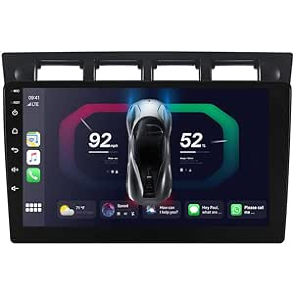 JUNHUA 9 collu Android 12 2GB + 32GB automašīnas radio priekš KIA PICANTO 2004-2007, atbalsta 1280x800 bezvadu Carplay Android automašīnas Bluetooth 5.1 WiFi RDS GPS navigāciju