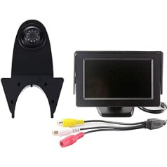 Rückfahrkamera monitors + Rückfahrkamera Transporter, IR Nachtsicht Auto Kamera ar 4.3 Zoll LCD Farbdisplay bija serdichte, Rückfahrkamera für VW Crafter T5 Mercedes Sprinter Viano Vito Transit Ducato