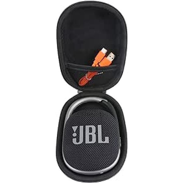 Aenllosi cietais futrālis JBL Clip 4 pārnēsājamiem Bluetooth skaļruņiem (melns)