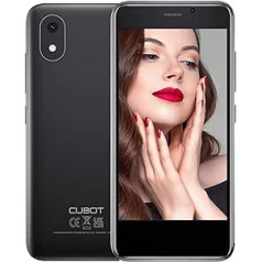 Viedtālrunis CUBOT J20 bez līguma 4,0 collu maza ekrāna mini viedtālrunis 2 GB RAM + 16 GB ROM/128 GB paplašinājums, Android 12, 2350 mAh akumulators, 4G divu SIM kartu mobilais tālrunis, melns